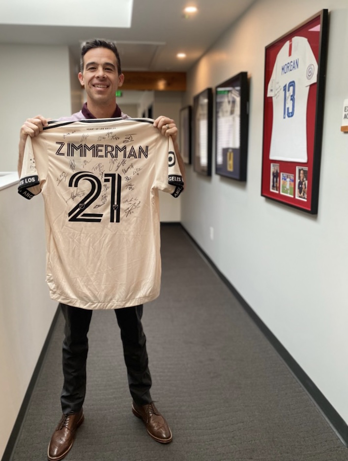 Signed LAFC Jersey — #21 Zimmerman